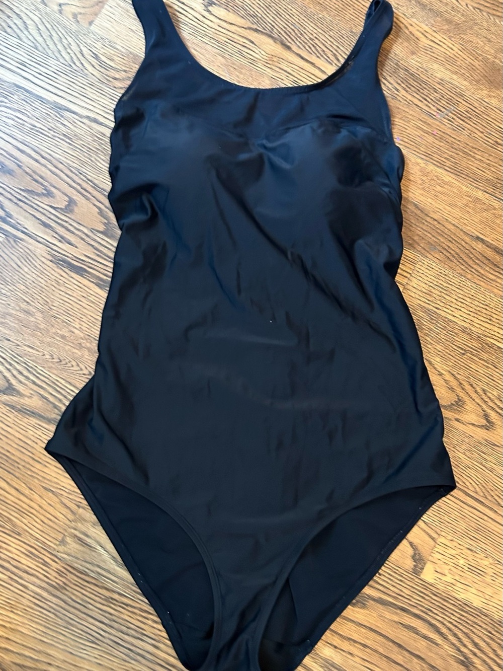 Essential Black sheer top One-Piece Swimsuit for Women 0099